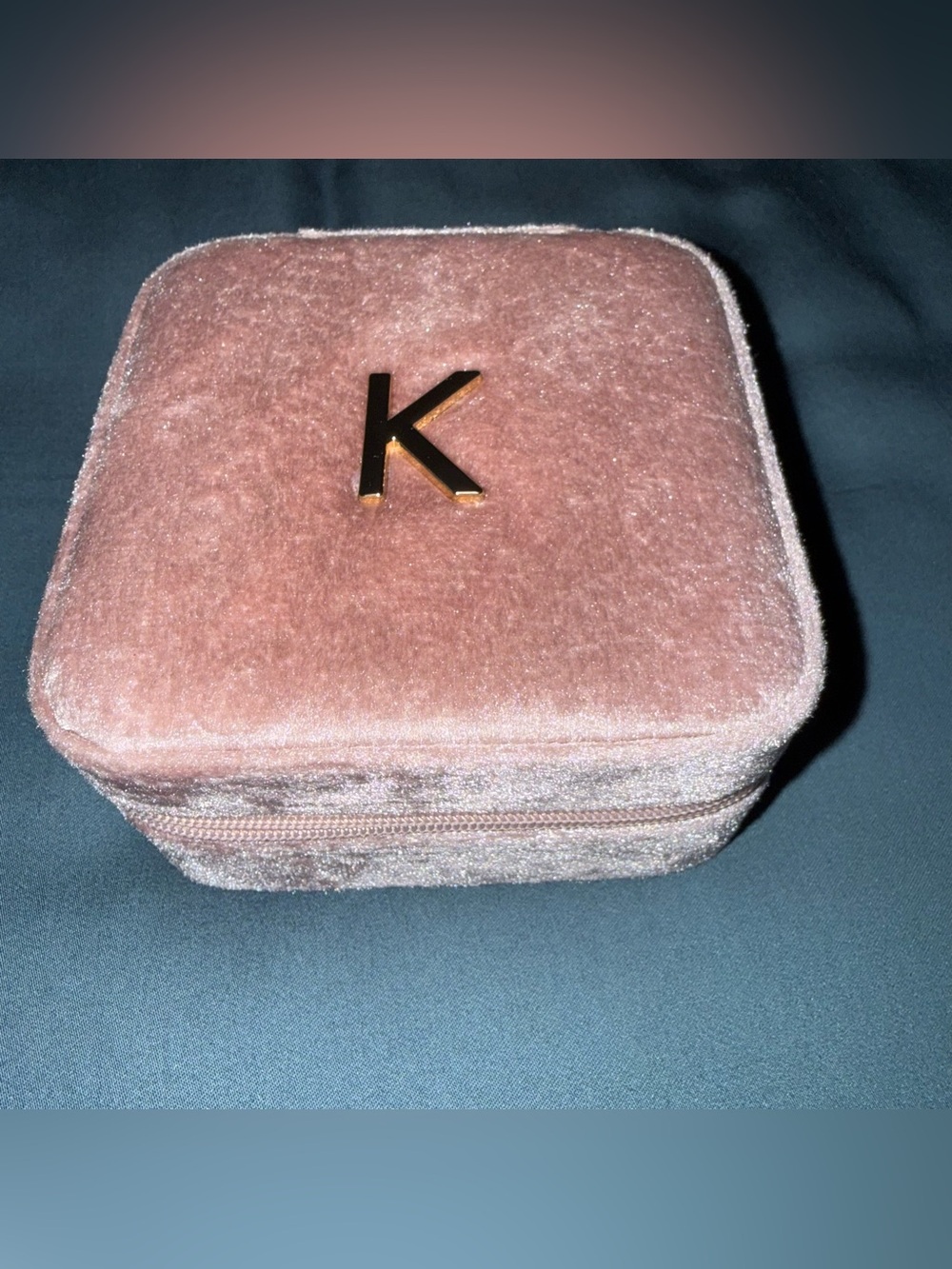 Vlando Travel Jewelry Case K Initialed